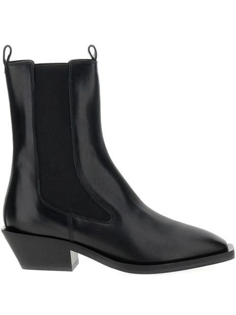 Aeyde leather pointed-toe boots - Black - zdjęcie produktu nr 2