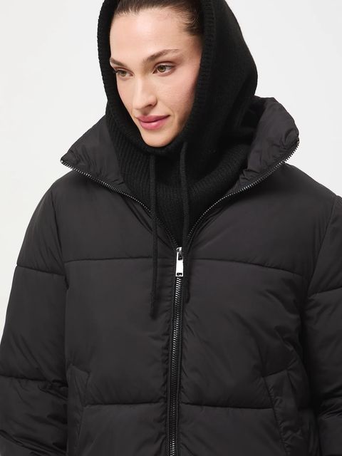 Medicine kurtka damska kolor czarny zimowa oversize