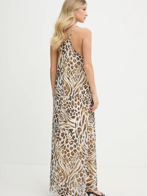 Marc Aurel sukienka kolor beżowy maxi rozkloszowana 6549-7020-73854 - zdjęcie produktu nr 2