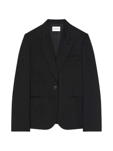 Givenchy peak-lapel single-breasted jacket - Black - zdjęcie produktu nr 2