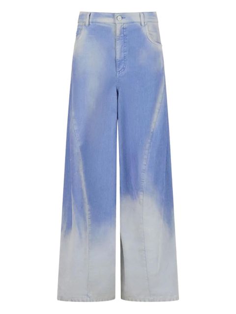 Marni dyed wide-leg jeans - Blue - zdjęcie produktu nr 1