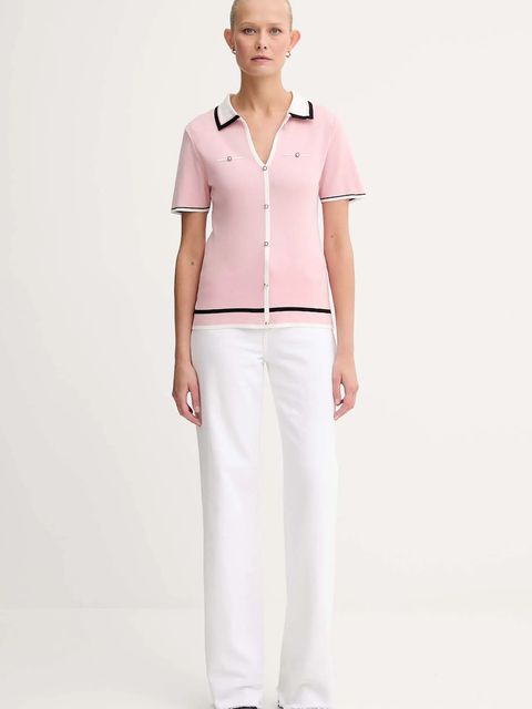 Morgan sweter MTOI damskie kolor różowy lekki MTOI - zdjęcie produktu nr 2