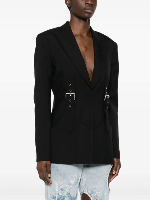Blumarine buckle-detailed blazer - Black
