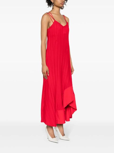 Lanvin plissé-effect dress - Red