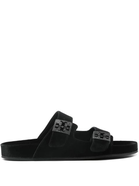 Tory Burch pave flat slide sandals - Black - zdjęcie produktu nr 1