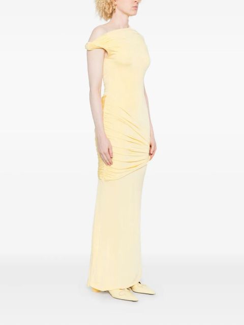 Paris Georgia Pascal asymmetrical draped dress - Yellow - zdjęcie produktu nr 2