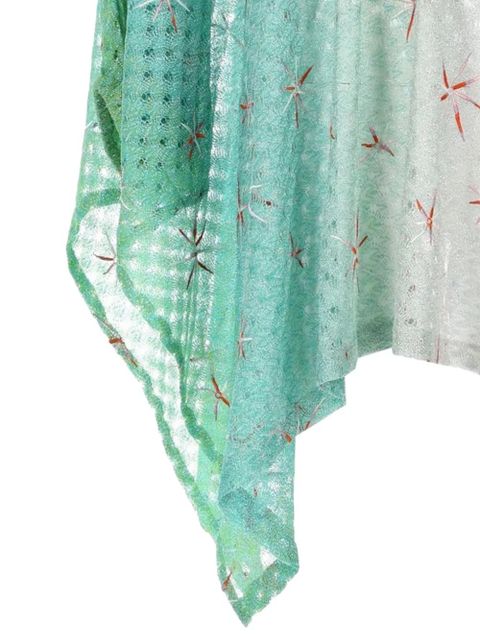 Missoni crochet-knit floral-embroidered top - Green - zdjęcie produktu nr 2