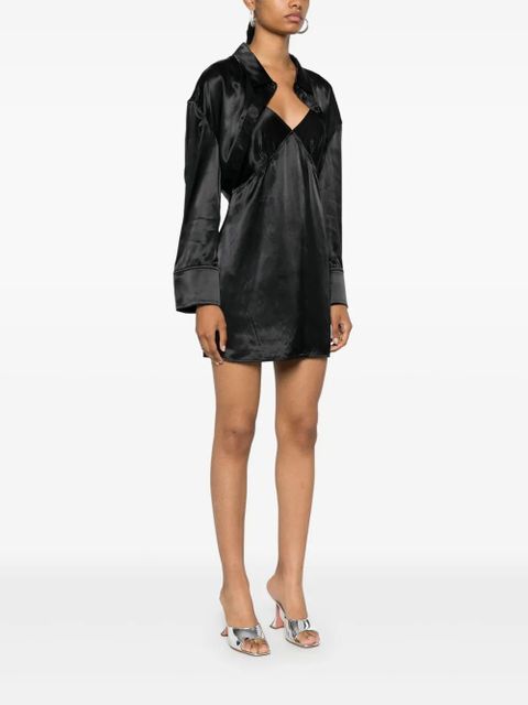Alexander Wang satin slip dress - Black - zdjęcie produktu nr 2