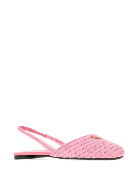 Prada woven slingback mules - Pink - zdjęcie produktu nr 2