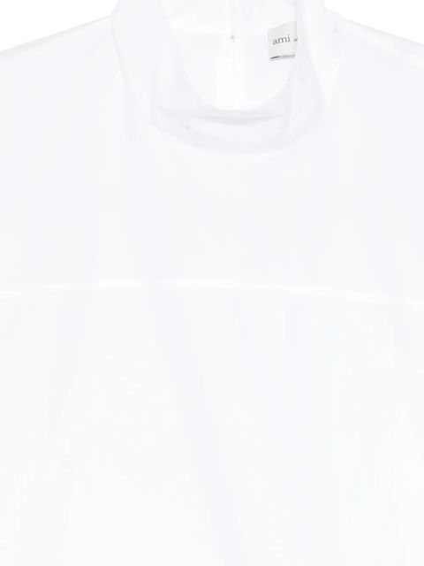 AMI Paris high neck T-shirt - White