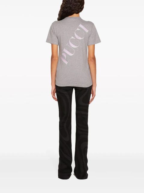 PUCCI logo-print cotton T-shirt - Grey