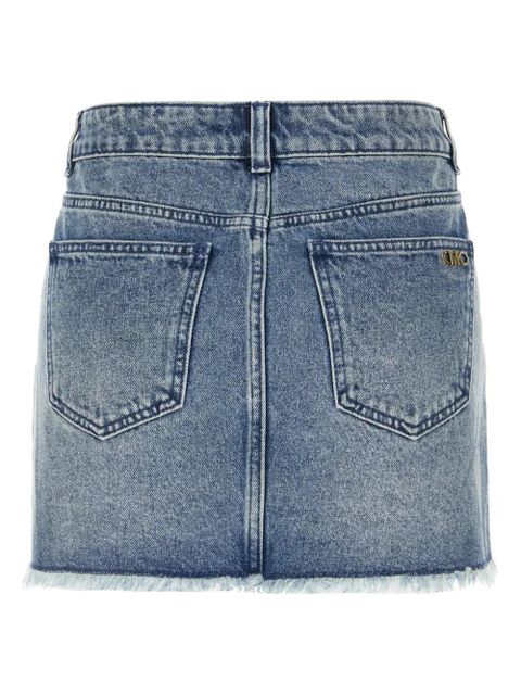 Michael Kors frayed denim mini skirt - Blue - zdjęcie produktu nr 2