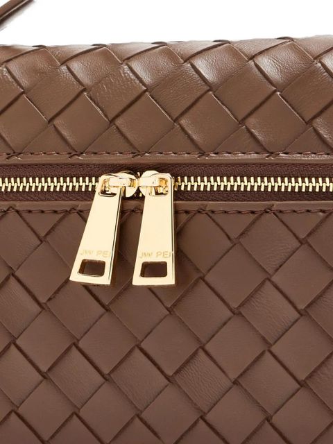 JW Pei woven-detail cross body bag - Brown