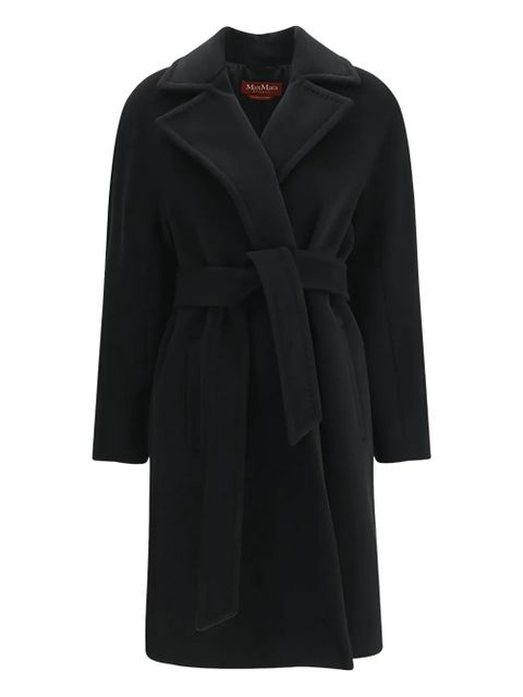 Max Mara belted wool coat - Black - zdjęcie produktu nr 1