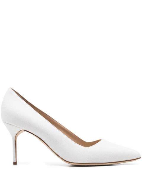 Manolo Blahnik 70mm BB pumps - White - zdjęcie produktu nr 1