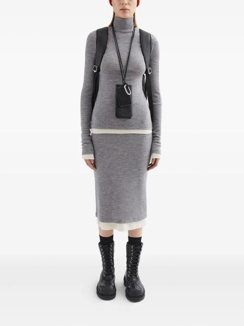 Jil Sander lightweight wool layered skirt - 924 - zdjęcie produktu nr 2