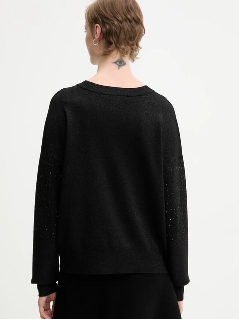 Dkny sweter SWEATERS damski kolor czarny lekki P5MSAY50