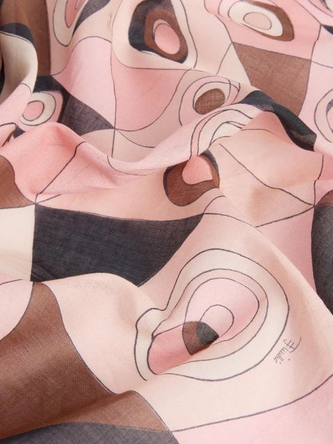 PUCCI mixed-prints sarong - Pink