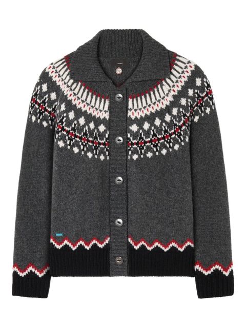 Alanui Sweet Winter fair-isle cardigan - Grey - zdjęcie produktu nr 1