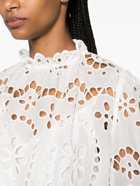 ZIMMERMANN Lexi broderie-anglaise blouse - White