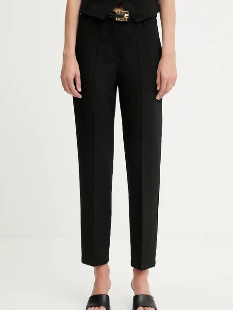 Answear.LAB spodnie damskie kolor czarny proste high waist - zdjęcie produktu nr 2