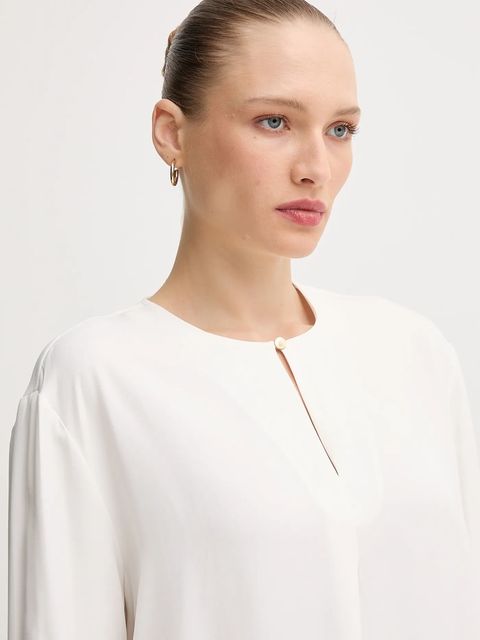 Tommy Hilfiger bluzka damska kolor biały gładka WW0WW47339