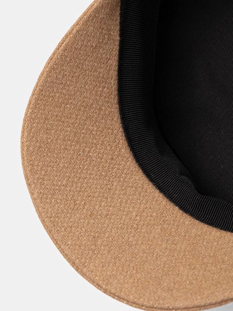 Weekend Max Mara kaszkiet wełniany ANGORA kolor beżowy wełniany 2525576044600