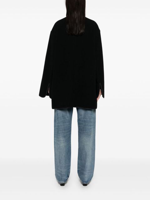 TOTEME felted coat - Black