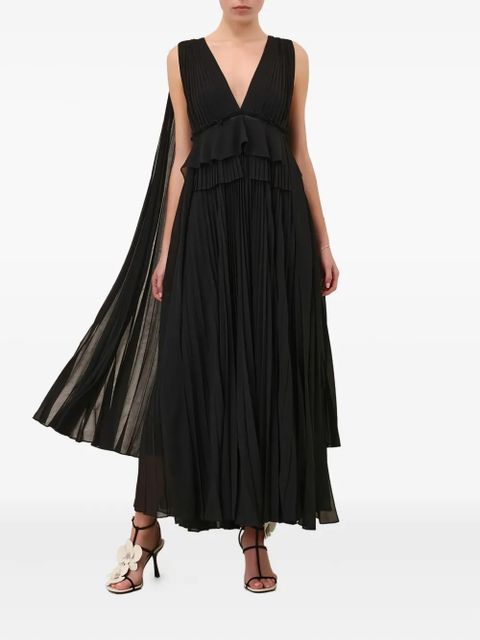 ZIMMERMANN Memento pleated gown - Black - zdjęcie produktu nr 2