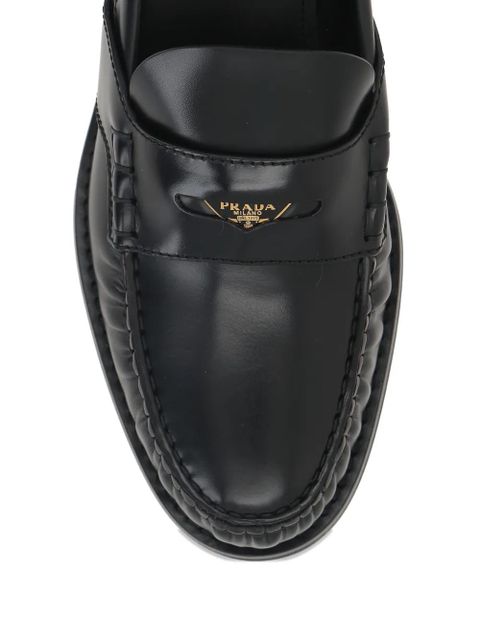 Prada leather loafers - Black