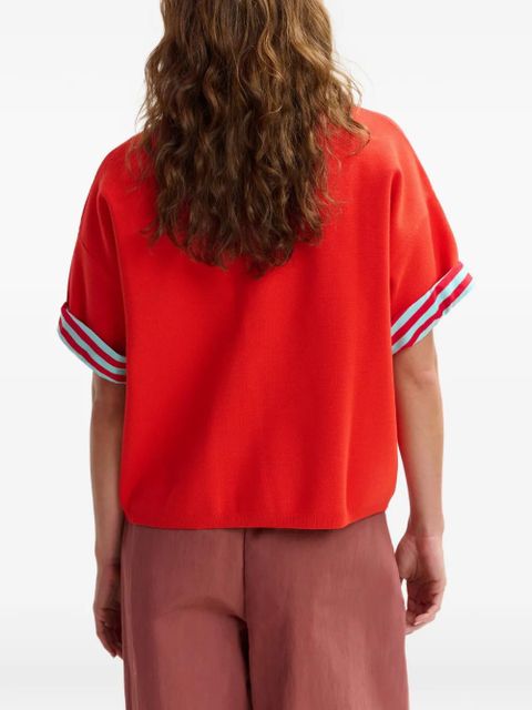 Essentiel Antwerp Jumble short-sleeve polo shirt - Red