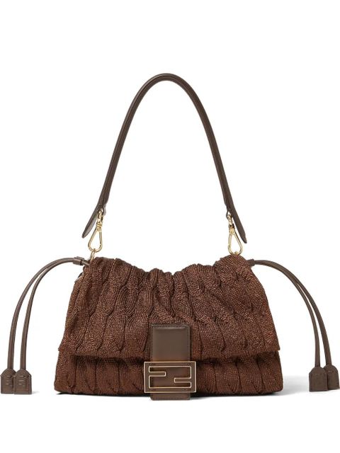FENDI medium Mamma Baguette shoulder bag - Brown - zdjęcie produktu nr 1