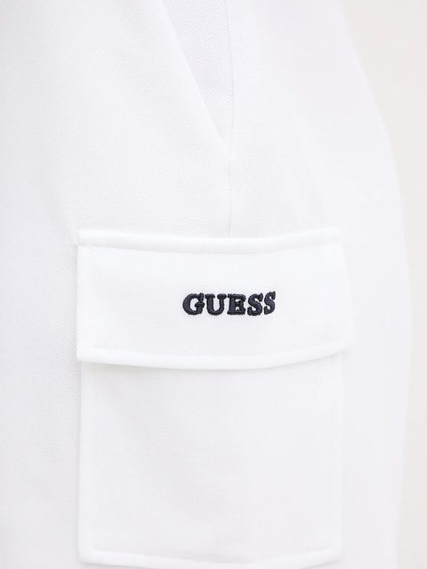 Guess szorty AMARYLLIS damskie kolor biały gładkie high waist V5GD17 KCYF2 - zdjęcie produktu nr 2