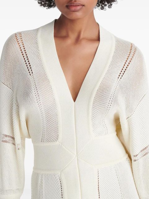 ERES Stella knitted V-neck dress - White - zdjęcie produktu nr 2