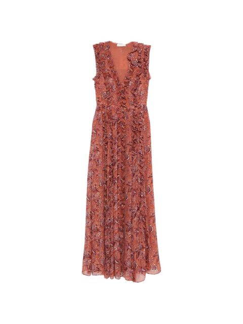 Ulla Johnson Aida ruffled floral gown - Brown - zdjęcie produktu nr 1