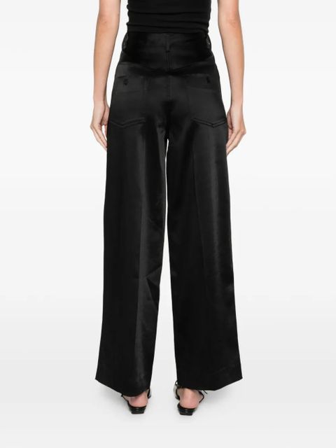 SANDRO satin trousers - Black