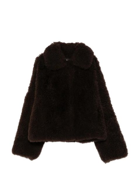 Yves Salomon brown shearling jacket - zdjęcie produktu nr 1