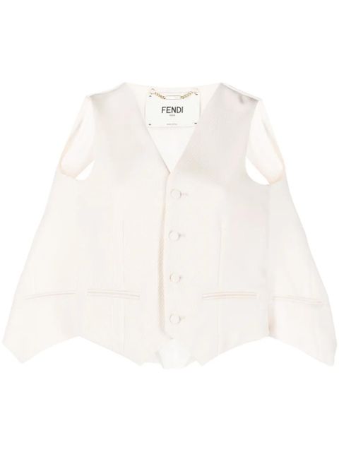 FENDI cut-out tailored cape - Pink - zdjęcie produktu nr 1