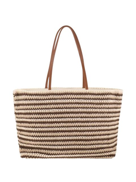 MC2 Saint Barth striped embroidered tote bag - Neutrals - zdjęcie produktu nr 2