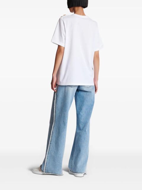 Balmain Lipstick-print T-shirt - White