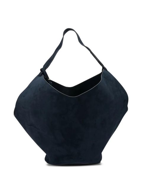 KHAITE suede shoulder bag - Blue - zdjęcie produktu nr 1
