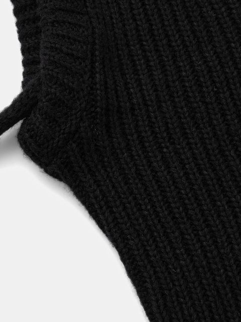 Answear.LAB kominiarka z wełną merino kolor czarny