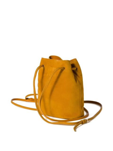 Miu Miu suede pouch shoulder bag - Yellow