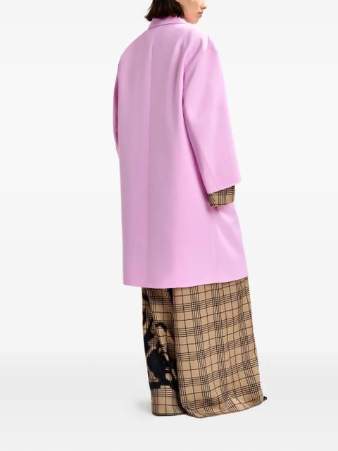 Essentiel Antwerp notched-lapel double-breasted coat - Pink