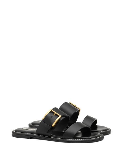 AMI Paris buckle leather sandals - Black - zdjęcie produktu nr 2