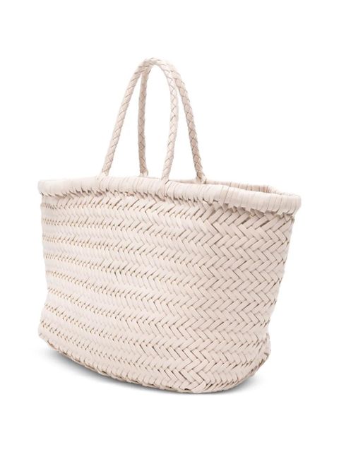 DRAGON DIFFUSION small Bamboo Triple Jump woven tote bag - Neutrals