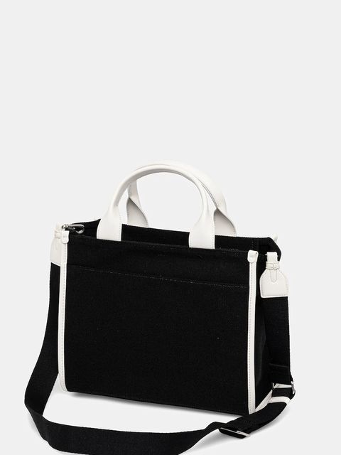Dkny torebka bawełniana kolor czarny R52AGR57