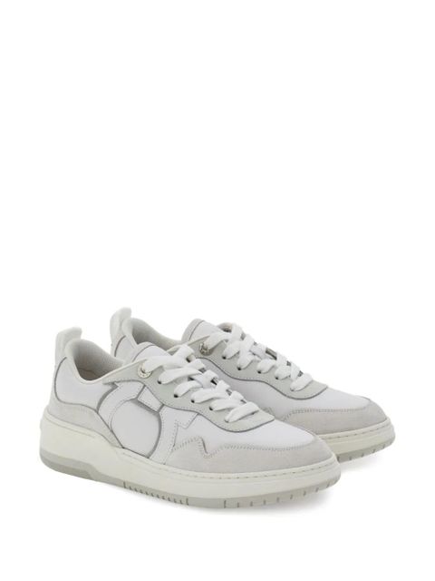 Ferragamo Gancini lace-up sneakers - White