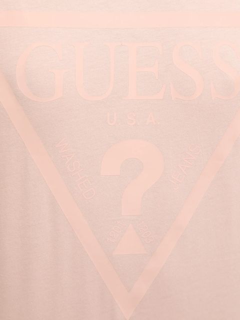 Guess t-shirt bawełniany ADELE damski kolor pomarańczowy V2YI07 K8HM0