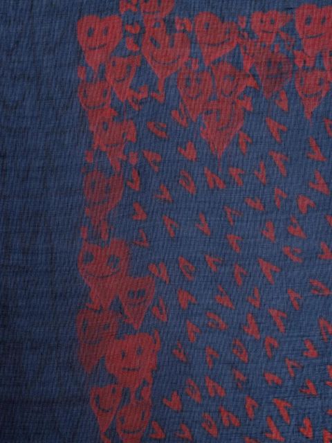 Zadig&Voltaire Kerry heart scarf - Blue - zdjęcie produktu nr 2